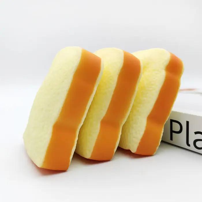 Jouet anti-stress en forme de pain de mie souple tranché