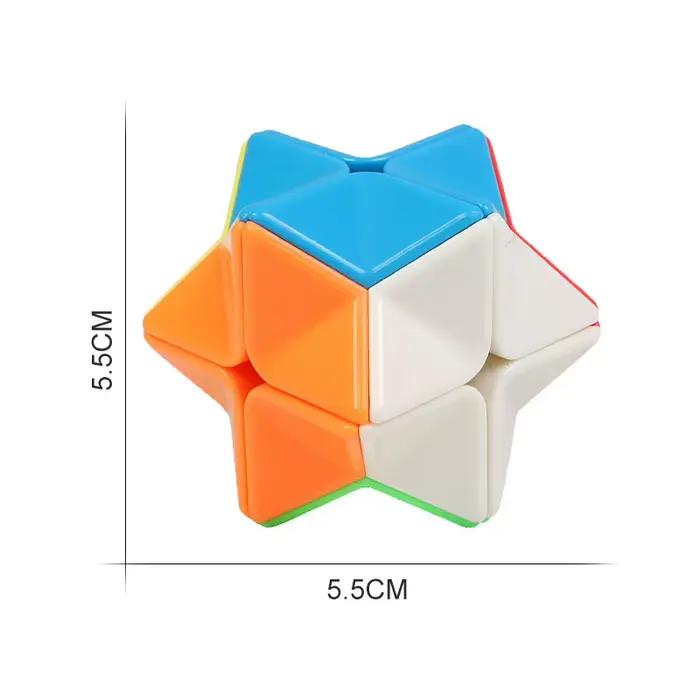 Jouet cube magique anti-stress Macaron, puzzle éducatif amusant pour enfants, jouets polygonaux de décompression, cadeaux de Noël et d'anniversaire