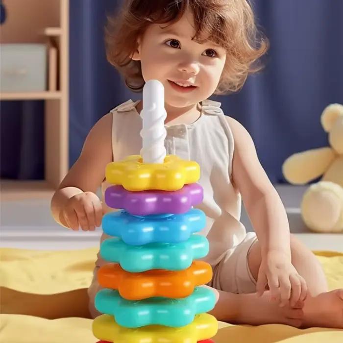 Tour arc-en-ciel rotative Montessori