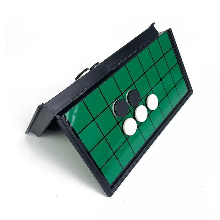 Jeu de société Reversi magnétique pliable 25x25, plateau en plastique portable, jeu de table, voyage, extérieur, famille, jeu de stratégie classique