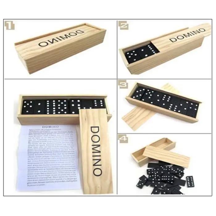 Kits de blocs de dominos en bois