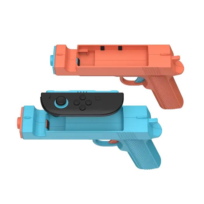 Poignée de tir 3185B (lot de 2) pour Switch/Switch 2, accessoire de jeu à contrôle de mouvement pour jeux de tir, de chasse et d'action