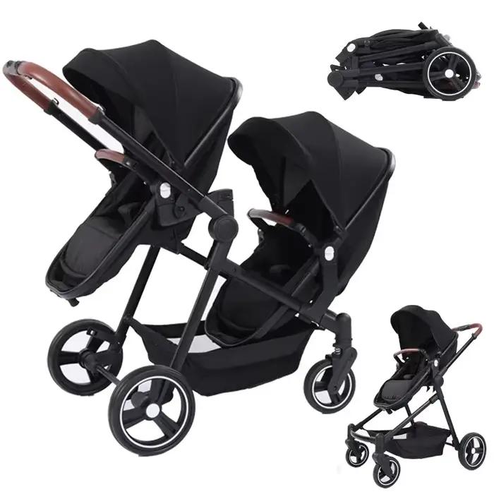 Poussette double multifonctionnelle pliable 2026