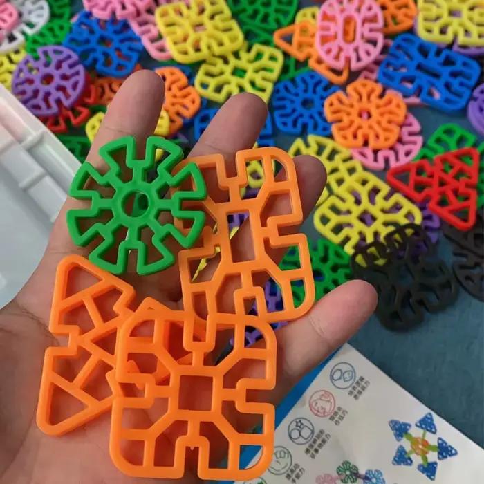 Blocs de construction géométriques Montessori pour enfants