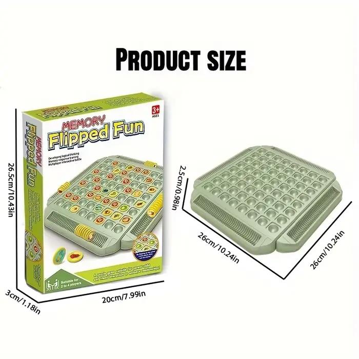Jeu de société interactif de mémoire pour 4 joueurs - Puzzle coulissant coloré de fruits et d'animaux pour le plaisir