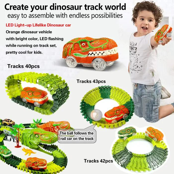 Jouets dinosaures-piste de Train magique