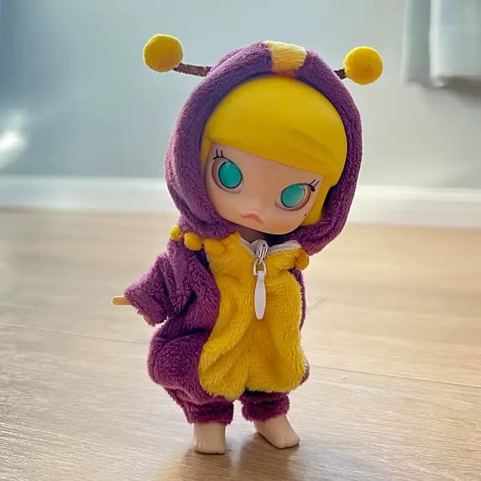 Nouveau OB11 vêtements mignon Animal en peluche Onesie ange pyjamas Homewear