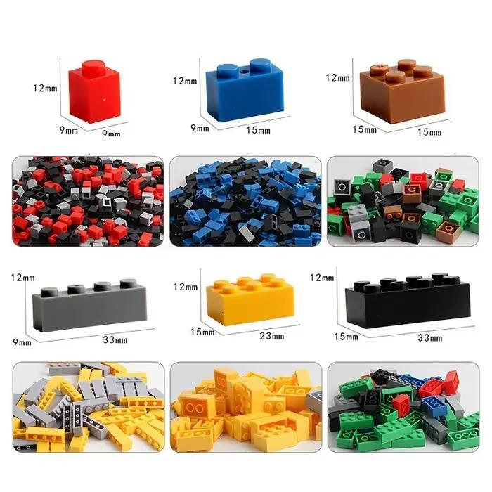 Blocs de construction blocs pour enfants en vrac, ensembles de bricolage créatifs, blocs classiques urbains, jouets éducatifs pour enfants, 1000