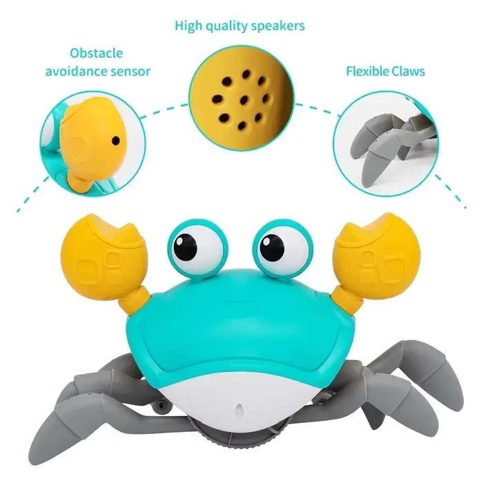 Crabe dansant, jouet pour bébés rampant