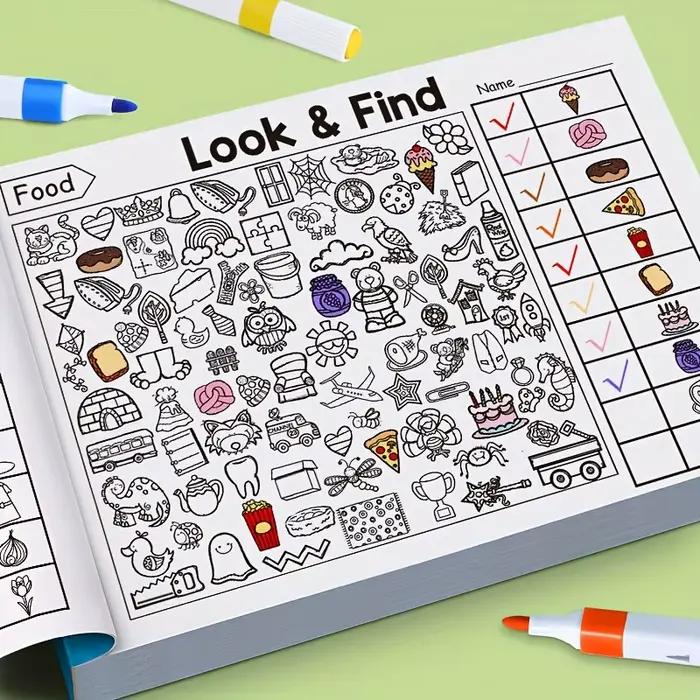 Livre de coloriage d'objets cachés pour enfants