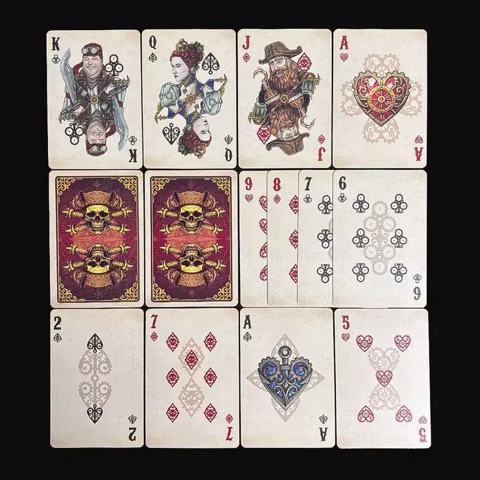 Cartes de jeu de poker conviviale rées imperméables