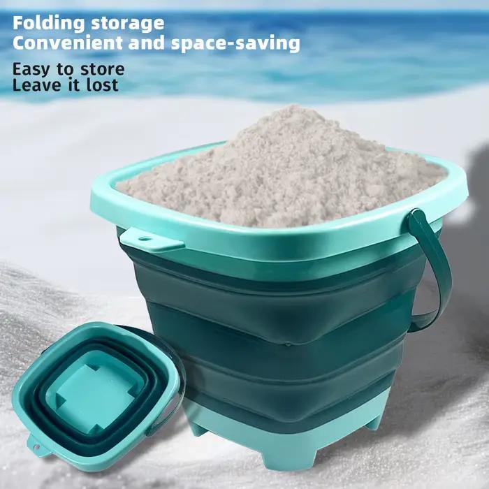Jouet de sable de plage pour enfants, petit seau d'eau extensible avec fonctions multiples et portabilité, adapté au sable pour bébé