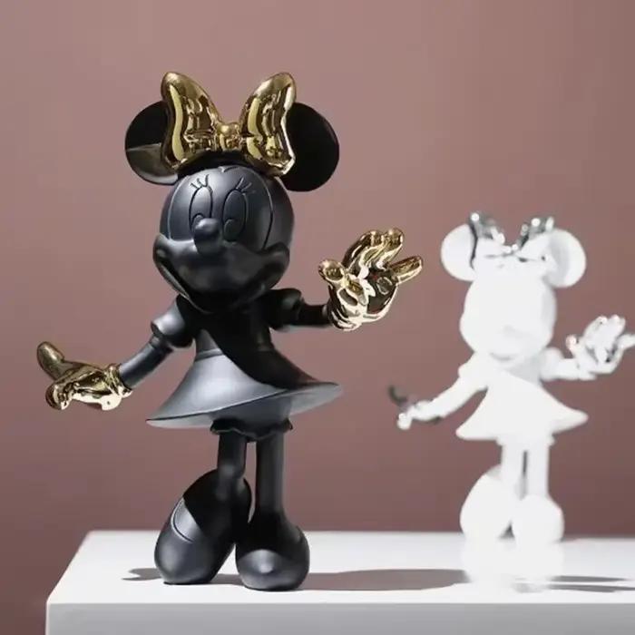 20-30cm Minnie Mouse Drcor figurine résine Statue figurines d'anime Simple moderne Collection poupées mode jouets salon déco