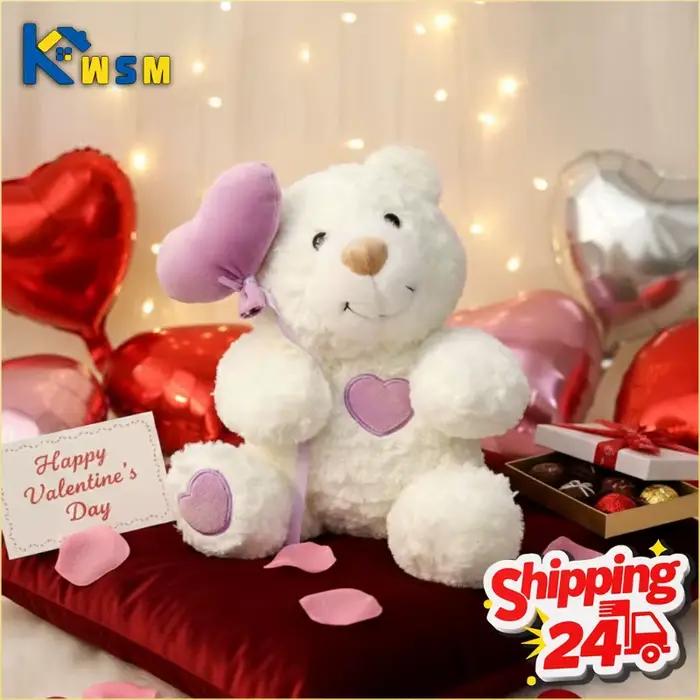 Ours en peluche en forme de cœur pour la Saint-Valentin