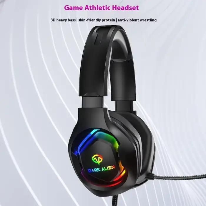 EKSA-Casque de jeu pour PC, PS4, PS5, E1000, 7.1 Surround RGB, casque filaire USB Gamer avec micro antibruit