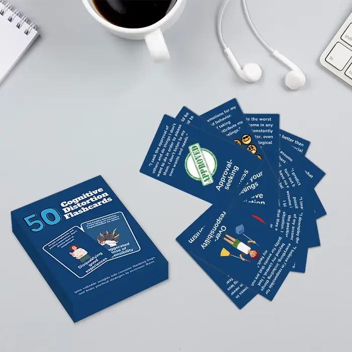 50 cartes flash pour améliorer les distorsions cognitives
