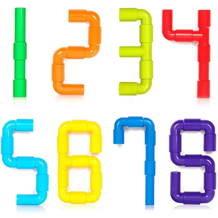 Bricolage blocs de Construction d'eau jouets Montessori tuyau d'eau blocs de Construction jouet concepteur enfants Construction jouets éducatifs cadeau