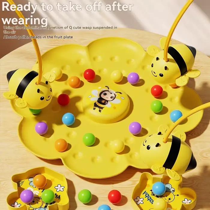 Jeu de société magnétique pour la pêche aux abeilles et aux haricots