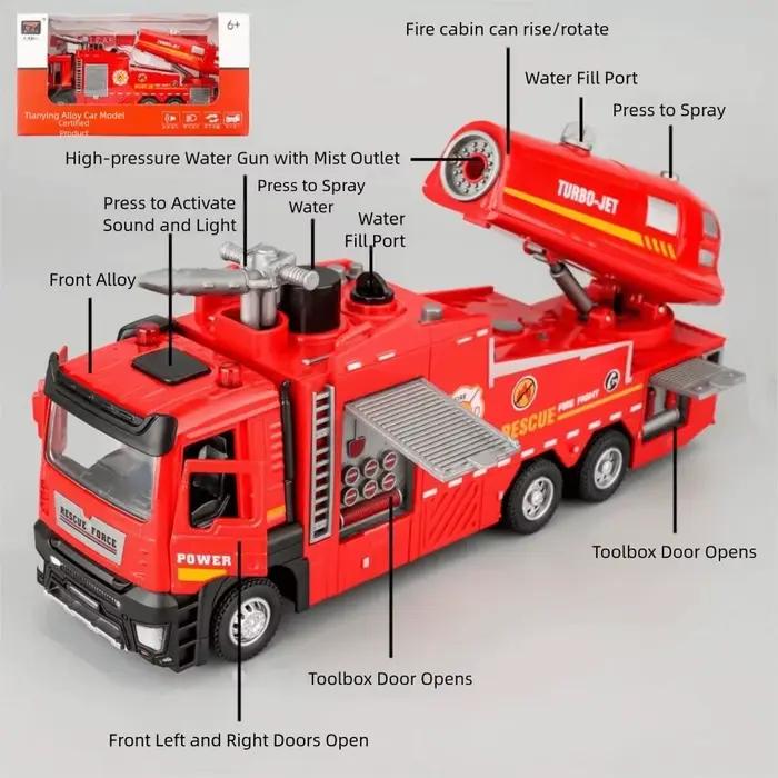 Modèle de camion de pompier à l'échelle 1:32