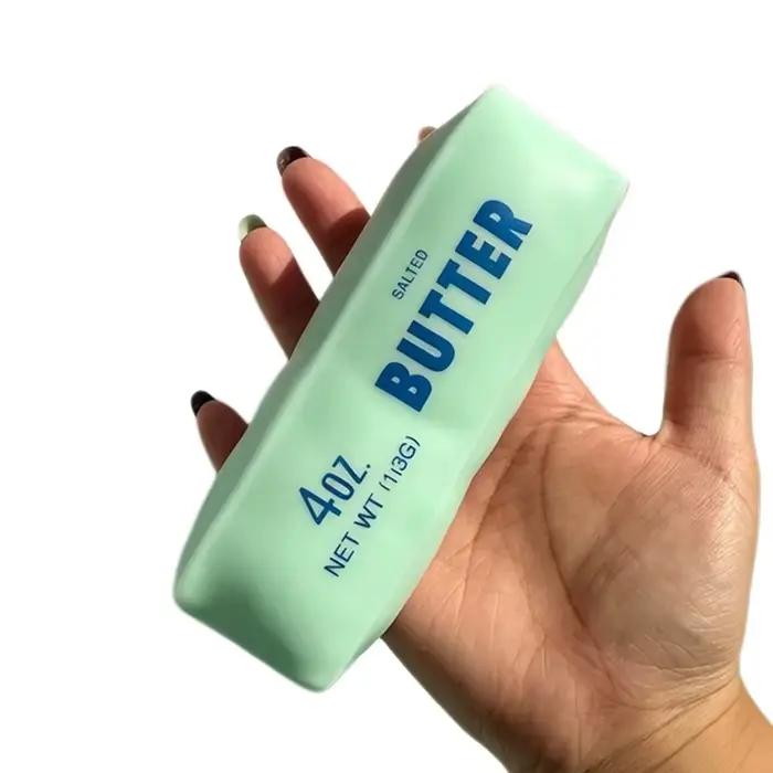Jouet sensoriel créatif en forme de bâton de beurre, bloc de construction à presser sans rebond, jouet anti-stress pour adultes