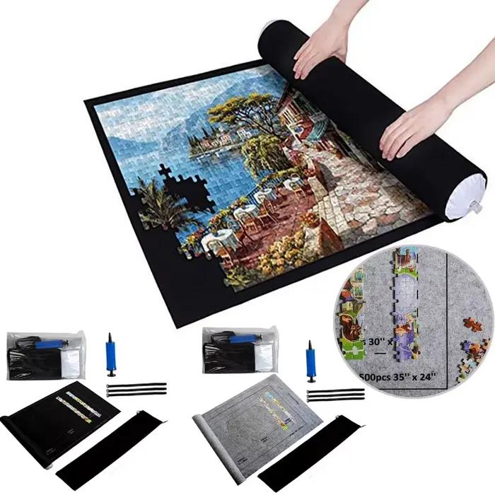 Tapis de puzzle en rouleau de feutre