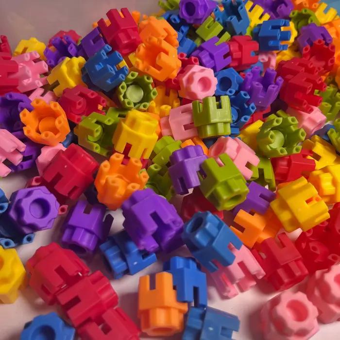 Blocs de construction hexagonaux, grandes particules, jouets à assembler, épissage et blocs de construction créatifs en Six Dimensio
