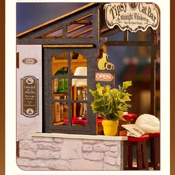 En stock – Nouveau modèle Rolaife 2026 – Miniature de maison de campagne DIY faite à la main – Cadeau de vacances