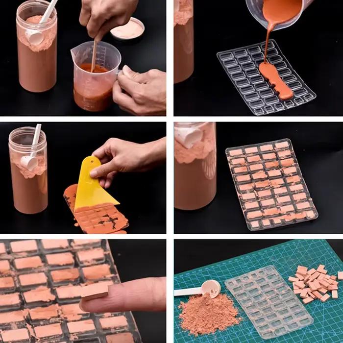 Nouveau 1 pièce Kit de fabrication de mini briques en silicone pour table de sable