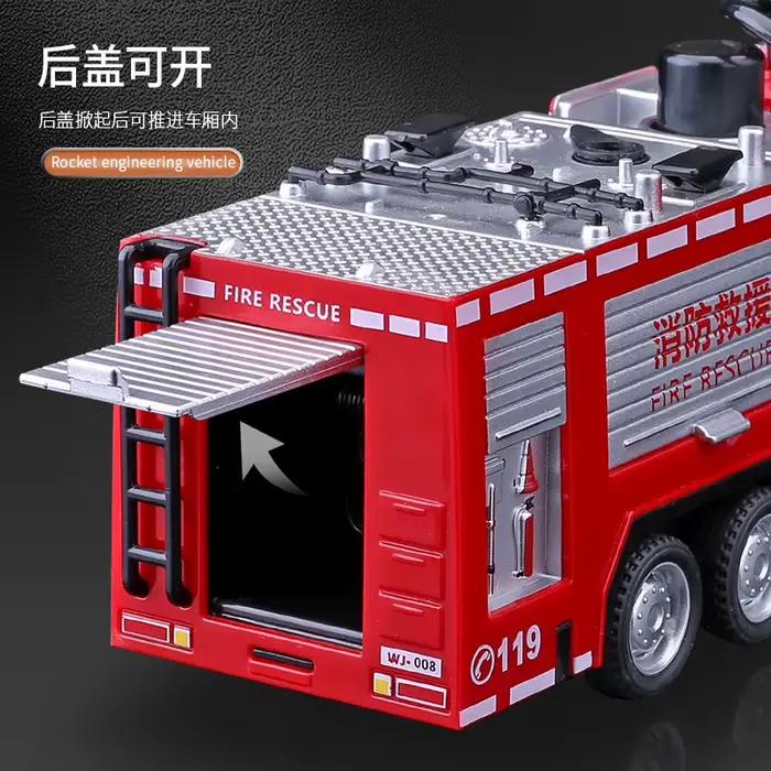 Modèle de voiture de pompiers 1/32 avec son et lumière