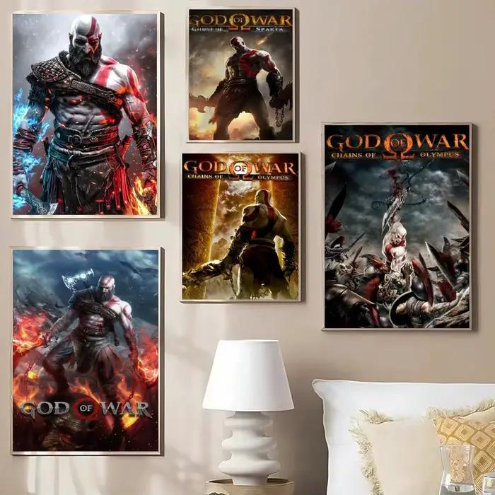 Affiche de jeu classique G-God Of War, impressions d'art mural minimalistes modernes pour chambre à coucher, salon, décoration esthétique contemporaine, cadeau