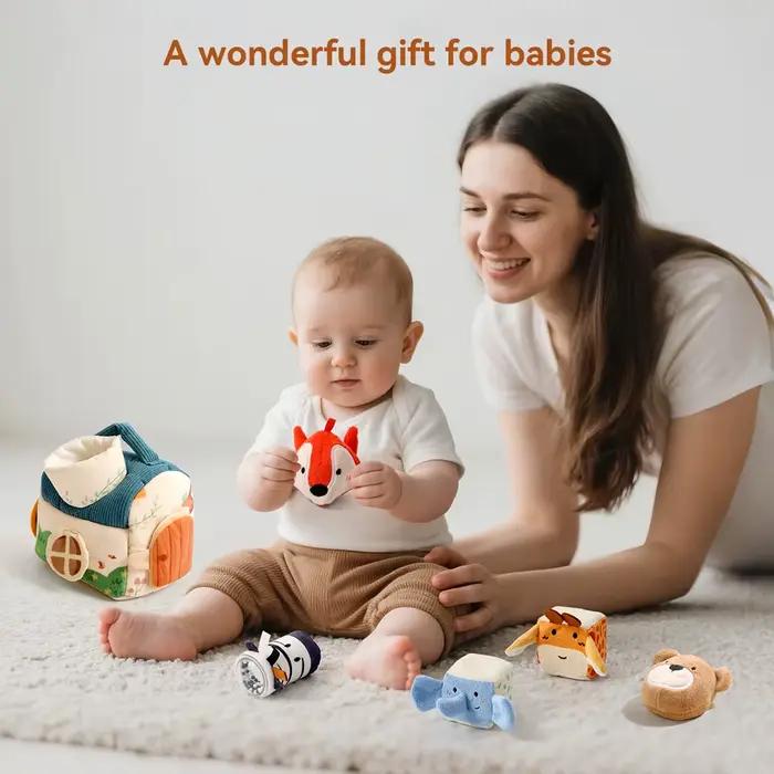 Jouet Montessori en peluche pour bébé