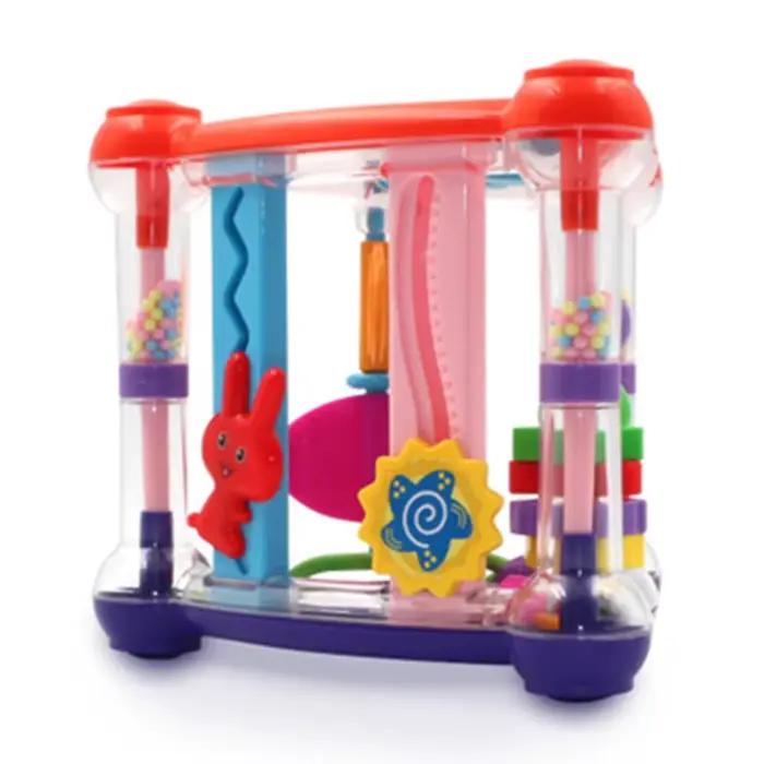 Cube de jeu d'activité pour bébé de 0 à 12 mois, développement infantile, hochet, jouet, nouveau-né, garçon, fille, jouets de face