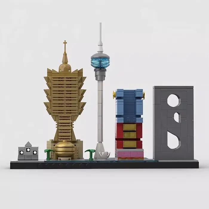 Bricklink City Skyline ensembles Kuala Lumpur Macao Washington Amsterdam Kyoto Seattle séoul Rome Street View blocs de construction jouets