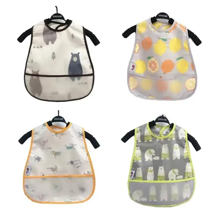 Bavoirs d'Alimentation OligWaterproof à Motif de Dessin Animé pour Bébé