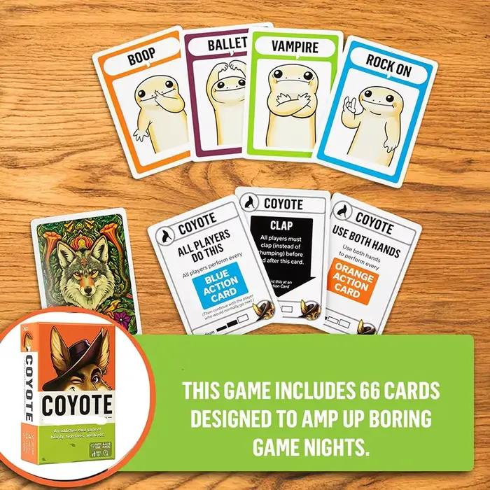 Coyote Game Coyote Party Card Game Meet The Action-Packed Game Full Of High Fives And Havoc