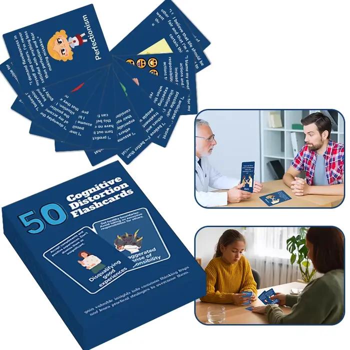 50 cartes flash pour améliorer les distorsions cognitives