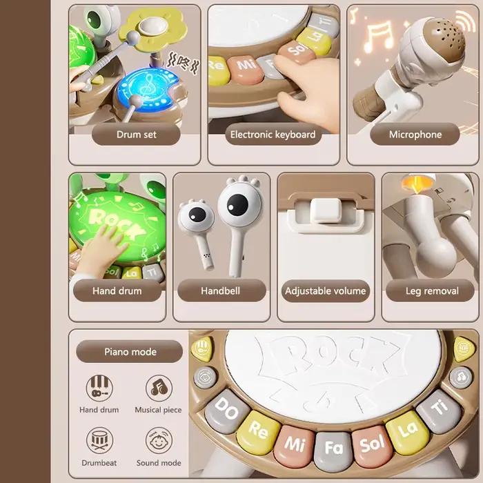 Jouet de piano 4 en 1 pour enfants avec xylophone