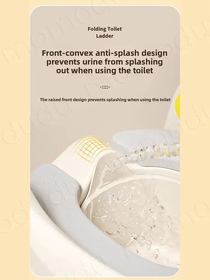 Siège de toilette portable 2-en-1 pliable pour enfants