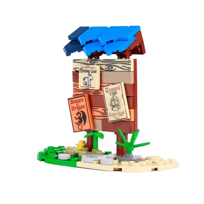 Ensemble de blocs de construction BRICKPANDA pour bâtiments historiques et paysages, jouets en plastique pour fans de l'histoire médiévale, occasionnellement utilisés pour des projets de classe ou de club