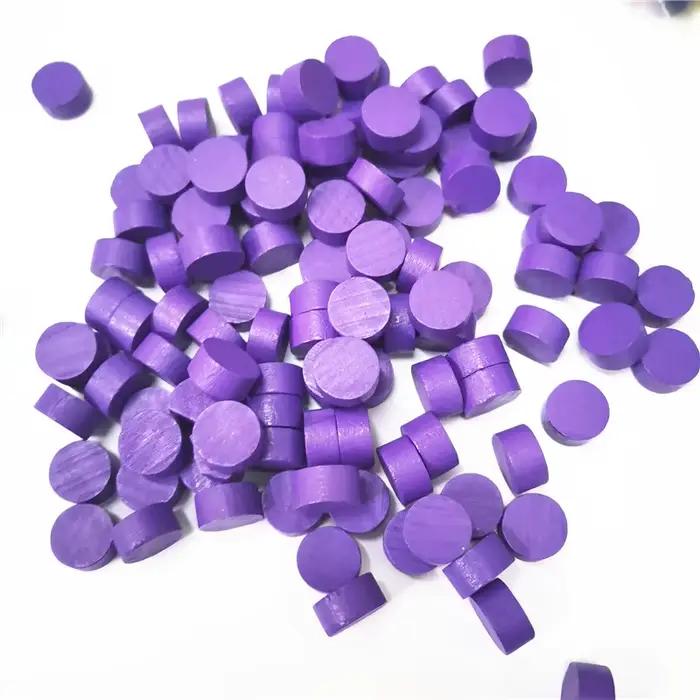 80 pièces 10*5MM rond circulaire pion pièces de jeu en bois pion coloré/échecs pour jeu de société/jeux éducatifs
