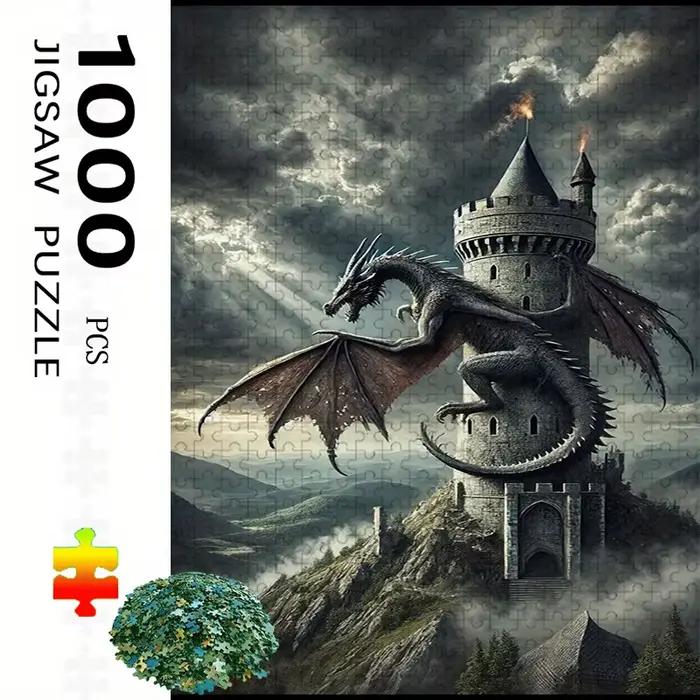 Puzzle de 500 pièces, château du dragon