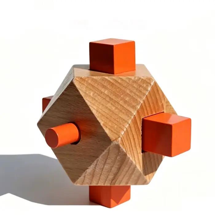 Casse-têtes en bois impossibles pour adultes et enfants – Défi logique et test d'intelligence difficiles – Jouets éducatifs de débrouillage