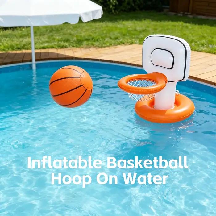 Jeu de lancer de paniers de basket gonflables - Jouet aquatique interactif pour fêtes, jeu créatif, équipement sportif d'extérieur