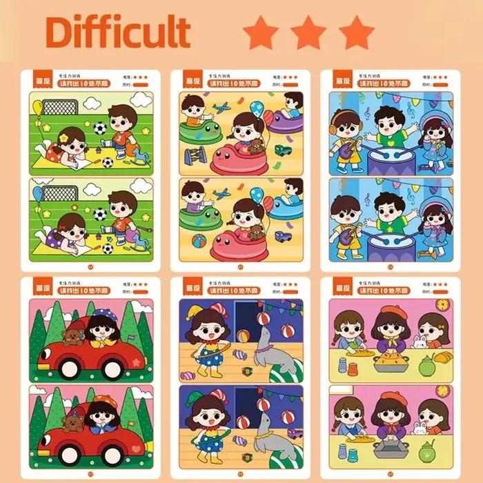 Jeu de cartes réutilisables Montessori pour enfants apprentissage précoces concentration courage 64 pièces occasions spéciales