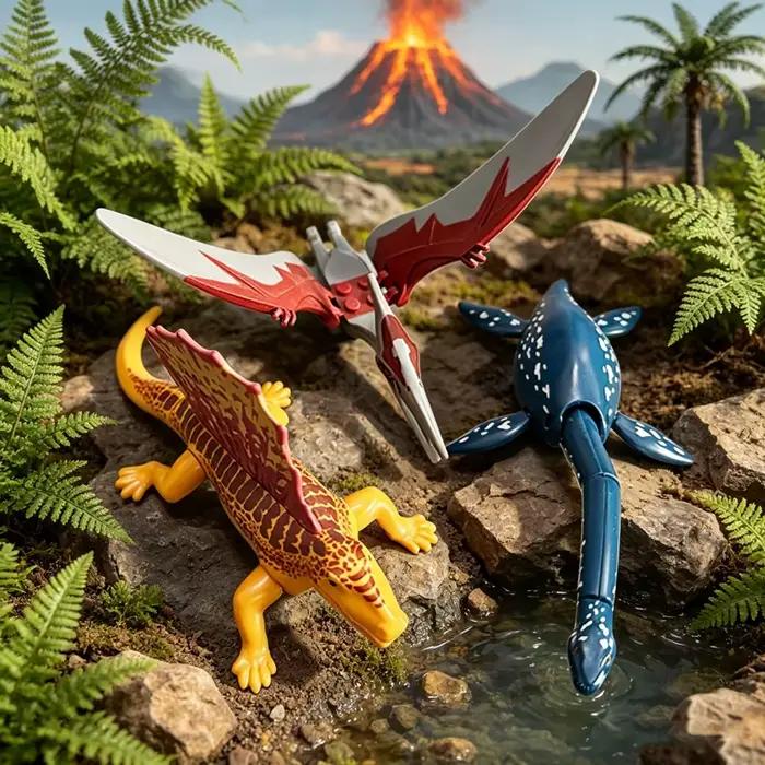 Ensemble de blocs de construction dinosaures jurassiques, mini figurines de dinosaures, briques de modèles du monde, jouets pour garçons et filles, cadeaux d'anniversaire éducatifs pour enfants