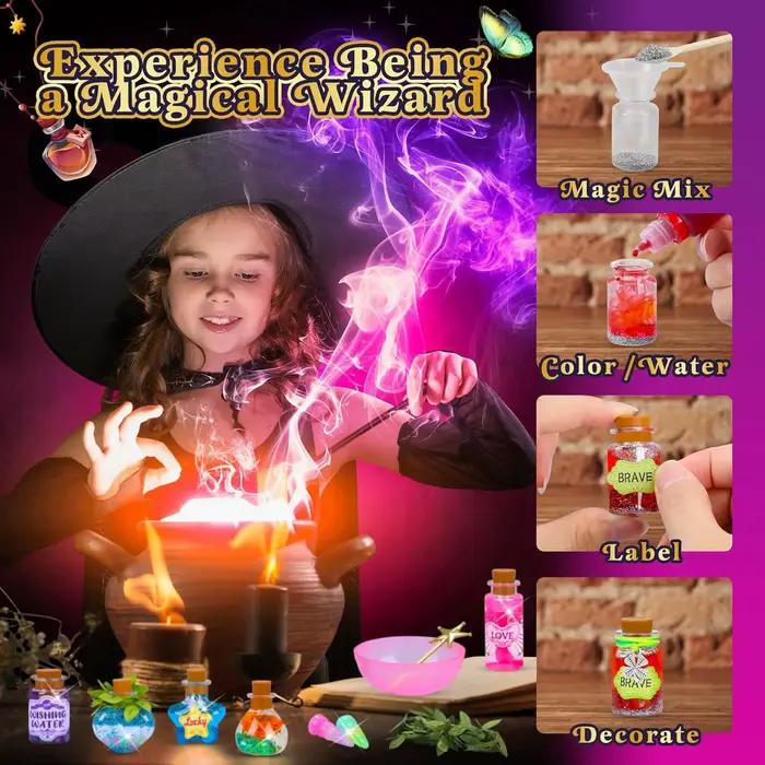 Petite potion de magicien, jouets de sorcier DIY pour enfants, expériences créatives, jouets décoratifs DIY, cadeau pour Noël/anniversaire/Halloween