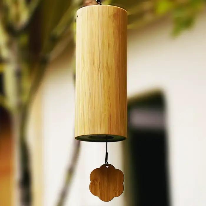 Carillon éolien en bambou fait à la main, UL, musique, extérieur, jardin, maison, méditation, cloche, yoga, son, guérison, cadeaux, tendance