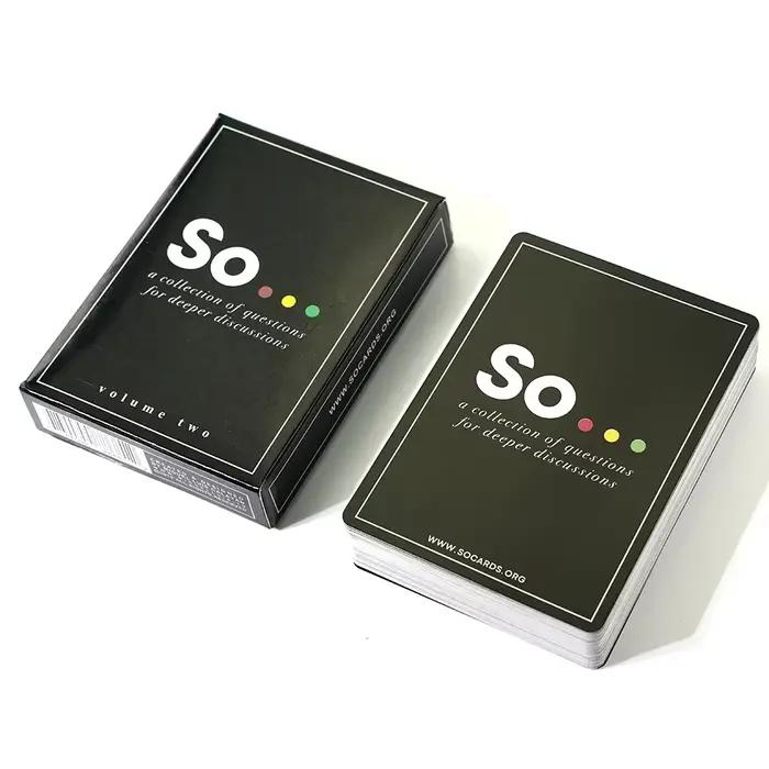 Jeu de cartes de conversation de haute qualité, questions de style spécial, jeu de société pour adultes et familles, idéal pour les soirées et les loisirs