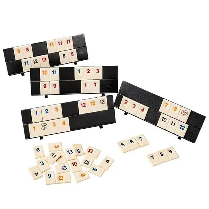 Jeu de Mahjong Numéroté 106 Tuiles Rummy