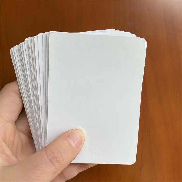Lot de 50 cartes blanches pour jeu de société
